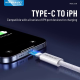 Data kabl KONFULON DC81 27W Type C na iPhone lightning beli 1m - 223236