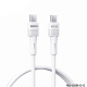 Data kabl REMAX Leya Series PD 65W Fast Charging RC-C091 Type C na Type C beli - 210766