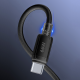 Data kabl REMAX RC-025 lcy Series Fast Charging 6A, 66W, USB na Type C, 1.2m crni - 214337-1
