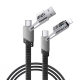 Data kabl REMAX RC-C189 65W Zinc Alloy Braided 4-in-1 Fast Charging, 1m - 219657-1
