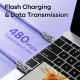 Data kabl REMAX Wefon 100W Zinc-Alloy RC-C055 Type C na Type C sivi - 210656