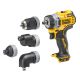 DeWALT Aku bušilica odvijač 12V XR DCD703NT, Brushless, SOLO (bez baterije), 4 stezne glave u koferu - DCD703NT