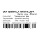 CERAMICA LUX Una vertikala 40x190 korpa - 300266