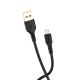 DENMEN Kabl D08V Micro USB data 3,6A 1m, crna - 1360219