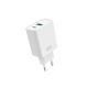 DENMEN Punjač DC08 20W Fast 2x(USB-A + Type C), bela - 1360245