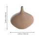 EGLO Keramička vaza 22x9cm Saryksu, braon - 421412