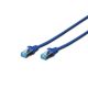 DIGITUS DK-1512-010/B patchcord kabl 5e U/UTP CCA 1m plavi - DG006