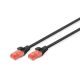 DIGITUS DK-1612-010/BL patchcord kabl 6 U/UTP CCA 1m crni - DG035