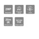 PROVISION Kamera IP Dome 2mp S-Sight, IR20m, 2,8mm - PoE - DI-320IPB-28