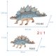 3d drvena slagalica - Stegosaurus (Veliki i mali) - 45-1