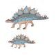 3d drvena slagalica - Stegosaurus (Veliki i mali) - 45-1