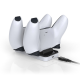 Dobe TP5-0505 stalak-punjač za dva gamepada PS5 bel1 - 220783