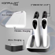 Dock station + 3x back up baterije KONFULON PS01 10000 mAh bele - 75812