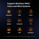 Docking station MAIWO K3016SD, Type C 3.2 na 2 x M.2 (SATA i PCIe NvMe), SD Card, beli - 213524