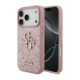 Maska za iPhone 17 Pro/ 18 Pro Guess Fixed Glitter Big 4G pink - EP3235731