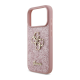 Maska za iPhone 17 Pro/ 18 Pro Guess Fixed Glitter Big 4G pink - EP3235731
