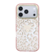 Maska za iPhone 17 Pro/ 18 Pro Guess IML Leopard Glitter Triangle MagSafe pink - EP3236145