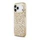 Maska za iPhone 17 Pro Max/ 18 Pro Max braon Guess IML Leopard Glitter Triangle MagSafe - EP3236193