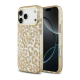 Maska za iPhone 17 Pro Max/ 18 Pro Max braon Guess IML Leopard Glitter Triangle MagSafe - EP3236193