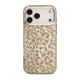 Maska za iPhone 17 Pro/ 18 Pro braon Guess IML Leopard Glitter Triangle MagSafe - EP3236148