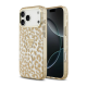 Maska za iPhone 17 Pro/ 18 Pro braon Guess IML Leopard Glitter Triangle MagSafe - EP3236148