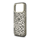 Maska za iPhone 17 Pro Max/ 18 Pro Max Guess IML Leopard Glitter Triangle MagSafe crna - EP3236196