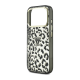 Maska za iPhone 17 Pro/ 18 Pro Guess IML Leopard Glitter Triangle MagSafe crna - EP3236199