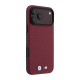 Maska za iPhone 17 Pro Max/ 18 Pro Max BMW M Carbon Metal Logo Magsafe bordo - EP3233974