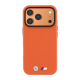 Maska za iPhone 17 Pro Max/ 18 Pro Max narandžasta BMW M Quadrille Kevlar Metal Logo Magsafe - EP3233977
