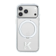 Maska za iPhone 17 Pro/ 18 Pro Karl Lagerfeld IML Ring Stand 360 Kameo Metal Magsafe transparent - EP3236220