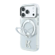 Maska za iPhone 17 Pro/ 18 Pro Karl Lagerfeld IML Ring Stand 360 Kameo Metal Magsafe transparent - EP3236220