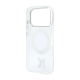Maska za iPhone 17 Pro/ 18 Pro Karl Lagerfeld IML Ring Stand 360 Kameo Metal Magsafe transparent - EP3236220