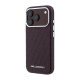 Maska Karl Lagerfeld Grained Allover Logo Metal Elongated Magsafe iPhone 17 Pro/ 18 Pro bordo - EP3235746