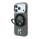 Maska za iPhone 17 Pro/ 18 Pro Karl Lagerfeld IML Ring Stand 360 Kameo Metal Magsafe crna - EP3236226