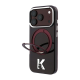 Maska za iPhone 17 Pro/ 18 Pro burgundy Karl Lagerfeld IML Ring Stand 360 Kameo Metal Magsafe - EP3236154