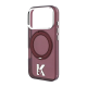 Maska za iPhone 17 Pro/ 18 Pro burgundy Karl Lagerfeld IML Ring Stand 360 Kameo Metal Magsafe - EP3236154