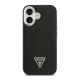 Maska za iPhone 17 Guess Grained Triangle Logo MagSafe crna - DRO622634