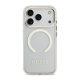 Maska za iPhone 17 Pro Guess Metal Outline MagSafe zlatna - DRO622636