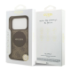 Maska za iPhone 17 Pro braon Guess 4G Circle Classic Logo MagSafe - DRO622638