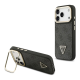 Maska za iPhone 17 Pro Guess 4G PU Triangle Logo & Stand Camera Magsafe crna - EP2743750
