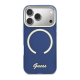 Maska za iPhone 17 Pro Guess IML Script Metal MagSafe plava - EP2850395