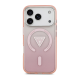Maska za iPhone 17 Pro Guess IML Gradient Triangle Logo MagSafe pink - EP2849713