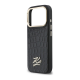 Maska za iPhone 17 Pro Max Karl Lagerfeld Croco KL Script Logo MagSafe crna - EP2847945