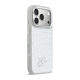 Maska za iPhone 17 Pro Karl Lagerfeld Croco KL Script Logo MagSafe srebrna - EP2849719
