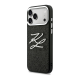 Maska za iPhone 17 Pro Max Karl Lagerfeld IML Glitter KL Diamond Logo crna - EP2850419