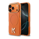 Maska za iPhone 17 Pro narandžasta Karl Lagerfeld IML K Head Logo MagSafe - EP2847966