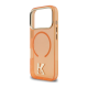 Maska za iPhone 17 Pro narandžasta Karl Lagerfeld IML K Head Logo MagSafe - EP2847966