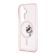 Maska za Samsung S26/ S941B Karl Lagerfeld IML Peekaboo Choupette MagSafe roze - EP2879152