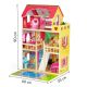 ECO TOYS Drvena kućica za lutke sa bazenom i rasvetom - W06A333E