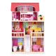 ECO TOYS Drvena kućica za lutke na 3 sprata - 8209-1-1-1-1
